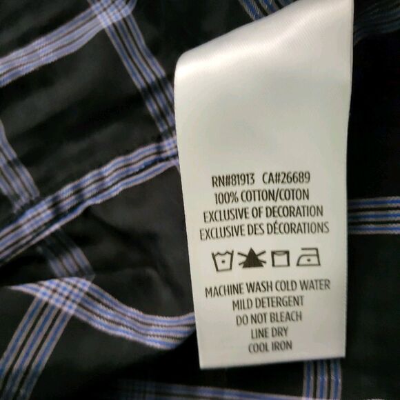 ROBERT GRAHAM Shirt Mens 2XLT Tall Purple Black Button Up Flip Cuffs Classic - Picture 10 of 12